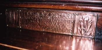 Cobden's church pew
